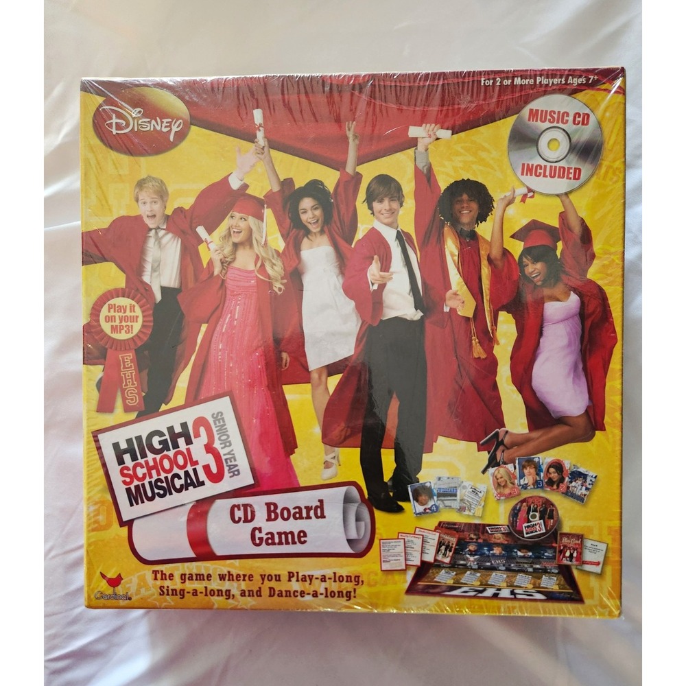 Disney High School Musical 3 Senior Year CD Board Game Sealed New Nostalgia
